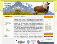 Tablet Screenshot of colostrum-info.cz